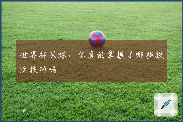 世界杯买球，你真的掌握了哪些投注技巧吗